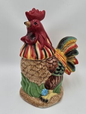 Vintage Rooster Cookie Jar